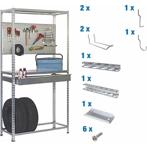 Estantería SIMONRACING Pack box plus 3/400 galvanizada + 9 accesorios