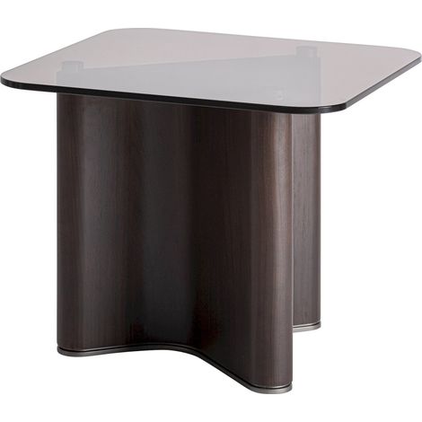 Table basse contemporaine en bois de frêne noir artisanal - Noir bois de frêne artisanal (1/5)