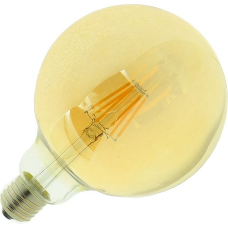 Jandei Bombilla led G125 Filamento 6W E27 blanca 2700K dorada