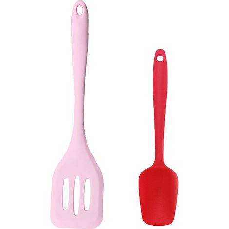 Ustensiles De Cuisine En Silicone - Résistance Thermique Élevée - Pour Casseroles Antiadhésives - Set De 2 Pièces (1/5)