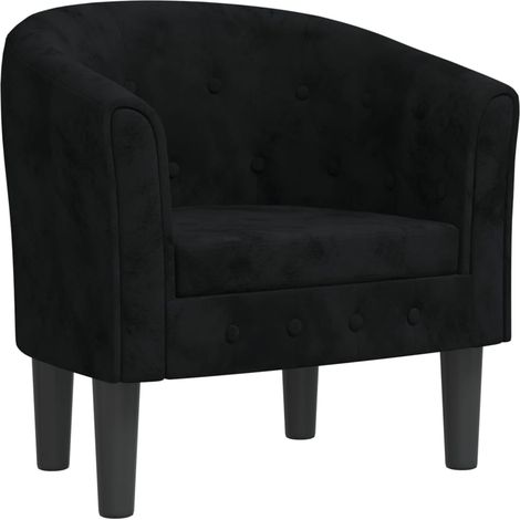 Chaise cabriolet noir velours (1/5)