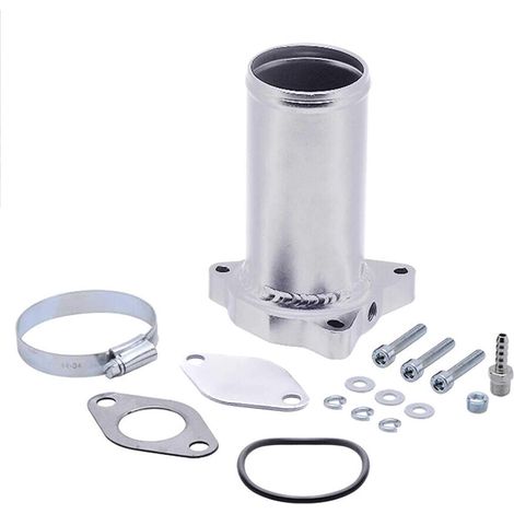 Vanne EGR, Tuyau de Remplacement de Vanne 57mm Adapté pour Kit de Suppression EGR 1.9 TDI 130/160 CV Diesel (Argent) (1/5)