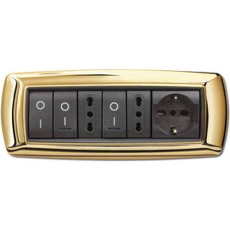 PLACCA LIFE LIVING PLAST ORO 7P