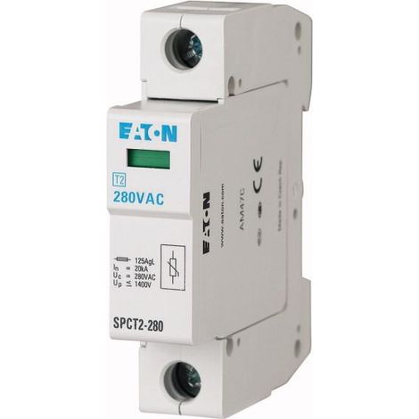 Parafoudres débrochables 1p 385VAC 20kA 000167603 EATON SPCT2-385/1