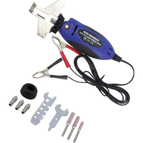 Affûteuse De Chaîne Électrique Kit Affûtage Manuel Avec Clé Et Meule Bleue (1/5)