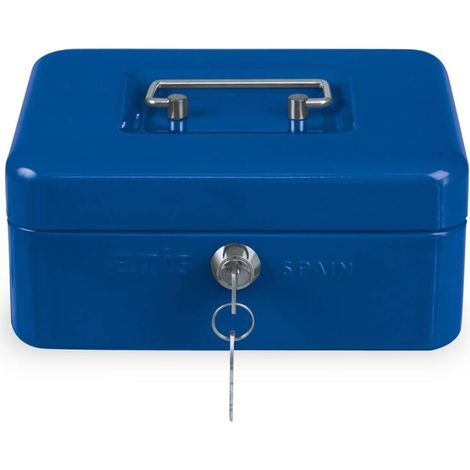 Coffret à monnaie 2153 150 x 110 x 70 mm Acier Bleu (1/2)