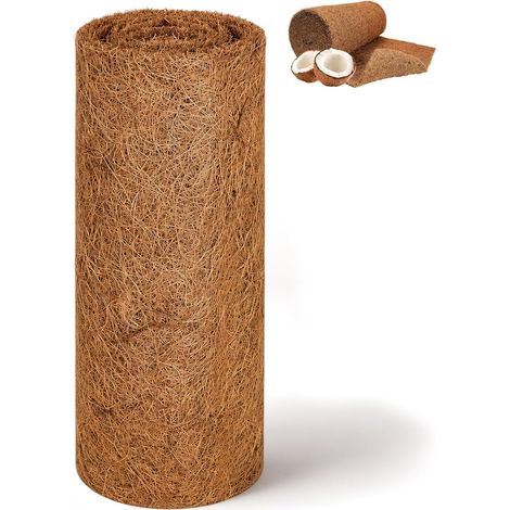 tapis de coco - 100 x 30 cm - Insert en fibre de coco 100 % naturelle - Protection des plantes d'hiver - Feuille de noix de coco - Pour plantes en pot, fenêtre, tapis en tissu, plantes (1/5)