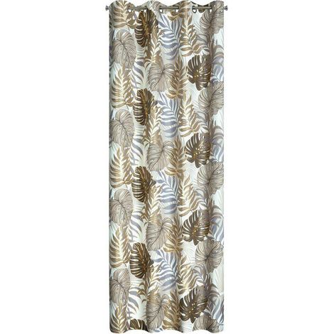 Corfu-Gardine 140x250 braun-gold (1/5)