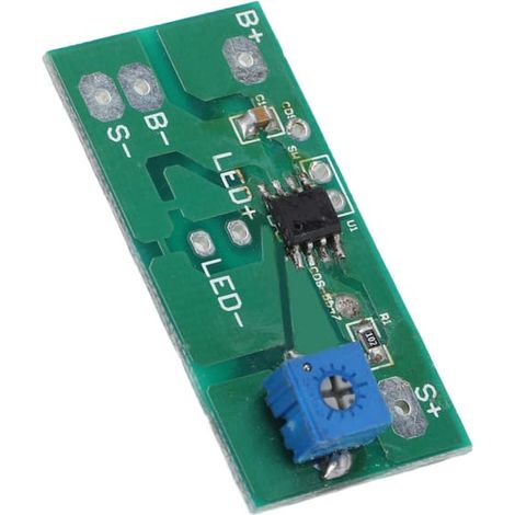 Carte de contrôle PCB pour lampes solaires de type pilier, module de lampe de jardin avec réglage de la luminosité (1/5)