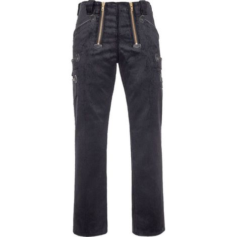 Largeot de travail homme velours Egon FHB 60068 - Noir - 42 - Jambes standards