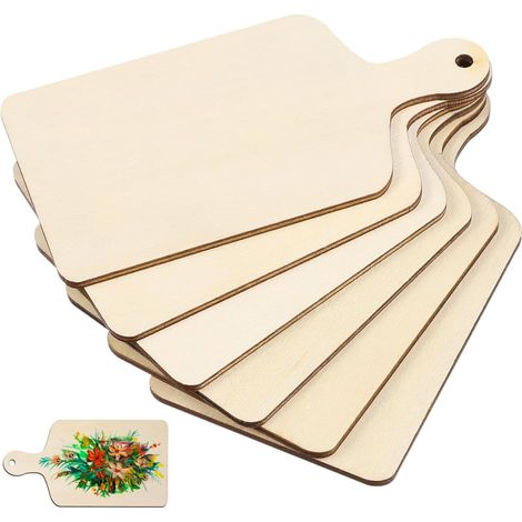 Lot De 12 Mini Planches À Découper Bois Naturel 4.72 X 2.36 Pouces Planche Diy Pour Service Fromage Fruits Bricolage Cuisine (1/5)