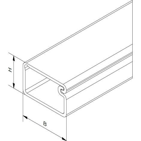 Goulotte RS PRO, 7 mm x 12mm x 2m, en PVC Blanc ( Prix pour Sachet de 14 )