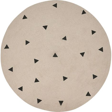 Kinderteppich DURG Beige ø 140 cm Baumwolle
