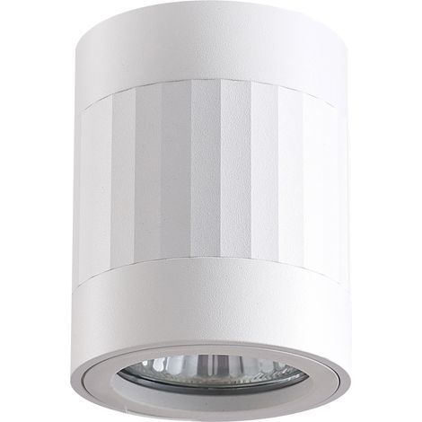 Spot plafonnier saillie blanc GU10 Rubin Polux en alu (1/4)