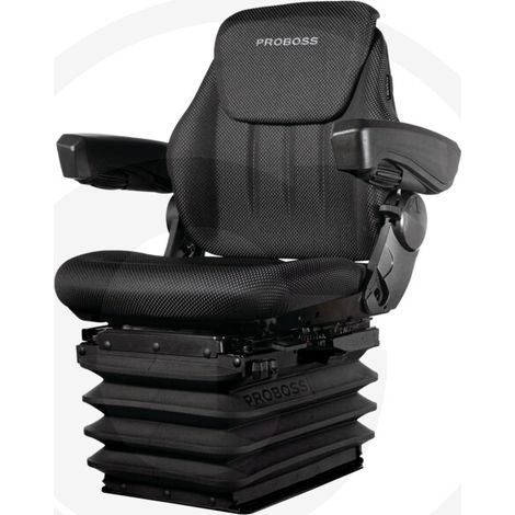 Newgarden – Siège pneumatique PROBOSS AS2480 pour tracteur agricole – Réglage continu de la hauteur – Soutien lombaire mécanique – Accoudoirs confort réglables (1/4)