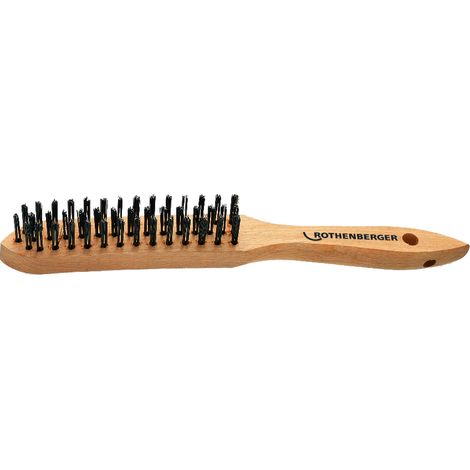 Brosse métallique en acier, 3 rangées, acier standard, poids 0,130 kg