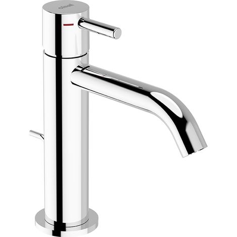 Miscelatore monocomando lavabo less minimal large, con scarico automatico