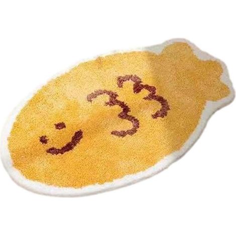 Tapis mignon pour chambre à coucher, tapis de sol non adapté à la salle de bain, décoration de chambre, jaune, L-- (1/5)