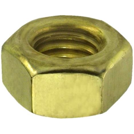 connex Sechskantmuttern M5 Messing - 20 Stück Muttern