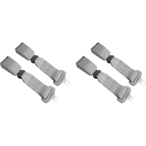 Ceintures de sécurité Lot de4 rallonges de ceinture de sécurité de voiture universelles Sangle d'extension de ceinture de sécurité réglable 23cmgris 4pcs 36CM-Gris（Car Seat Belt Extender） (1/5)