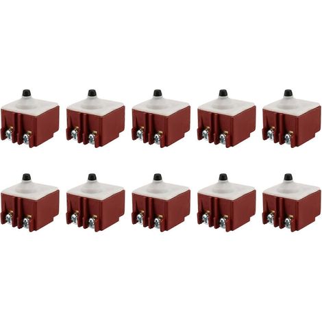 Interrupteur à bouton-poussoir DPST 10X pour meuleuse d'angle Bosch 6-100, 250 V CA 6 A / 125 V/12 A (1/5)