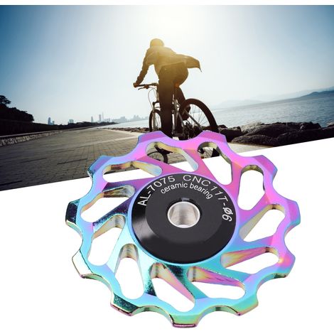 Poulie céramique 11 dents pour dérailleur VTT - Accessoire transmission vélo couleur vive (1/4)