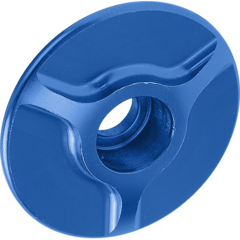 Vorderradgabelabdeckung aus Aluminium für Mountainbikes und Rennräder (blau) (1/5)