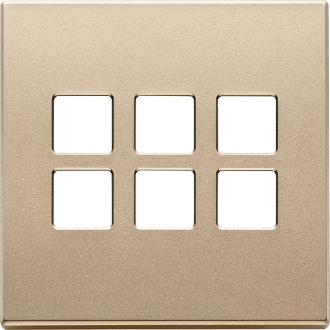 VIMAR - 22695.88 3Mx6 BS Flachplatte, satiniertes Gold