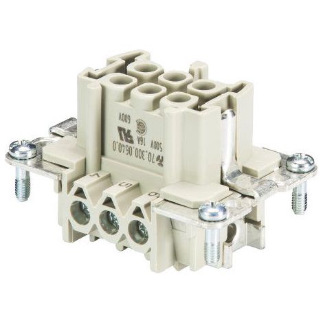 Steckdose wieland-electric 70.300.0640.0 16A 500V 6 Pins