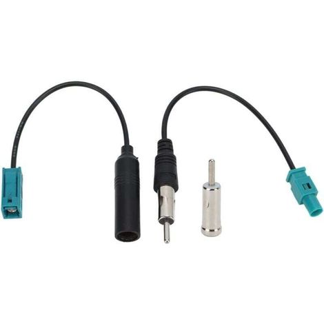 Adaptateur d\'antenne de voiture universel Fakra Z vers connecteur de câble DIN pour lecteur de médias CD HD stéréo récepteur (1/4)