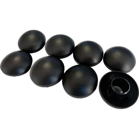Lot de 8 Capuchons de poteaux Noir 25mm pour Trampoline