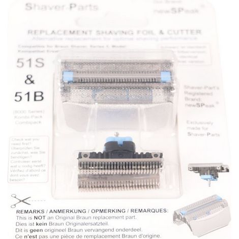 Cabezal con cuchillas Braun 51S - compatible