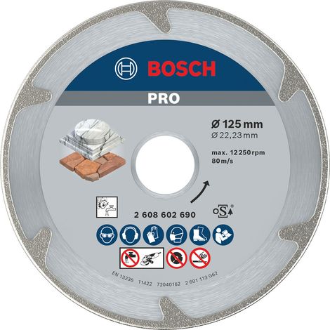 Bosch PRO Marble Diamanttrennscheibe 125 x 22,23 mm - 2608602690