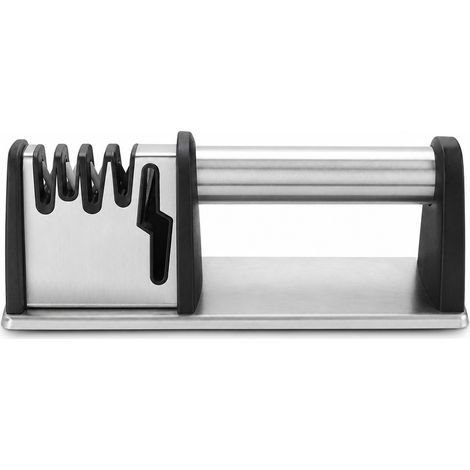 Aiguiseur de Couteaux 4 Étapes en Inox pour Cuisine Argent (1/5)