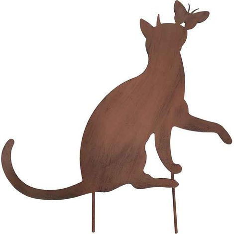 Silhouette chat fer 34x36x2cm (1/5)