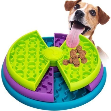 Gamelle Anti Glouton Chien, Gamelle Anti-Glouton pour Chien à 3 Niveaux, Gamelle d'alimentation Lente pour Applicable à Petit/Moyen/Grand- Réduit l'Anxiété & Améliore la Digestion (1/5)