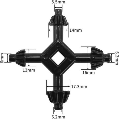 Mandrin universel multifonction 4 en 1, perceuse à clé, support de perçage, clé à cliquet, anneau de douil (1/4)