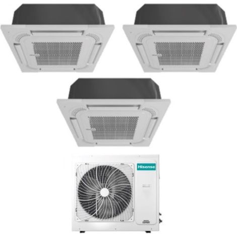 hisense trial split cassette aire acondicionado 9+9+12 con 4amw81u4raa r-32 wi-fi opcional 9000+9000+12000 - nuevo