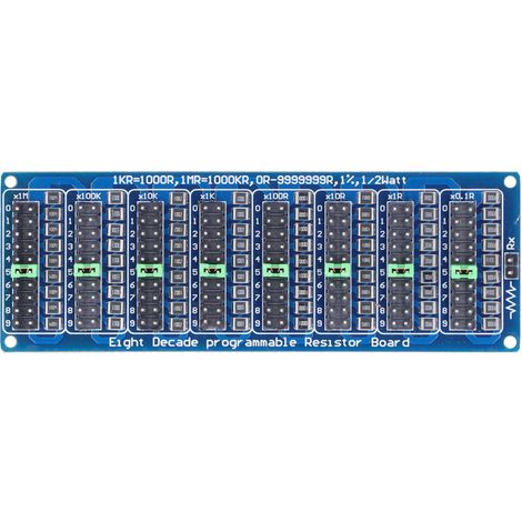 Carte de résistance Programmable, bornier à vis 0,1R à 9999999R, composant électronique de précision à 8 sections (1/5)