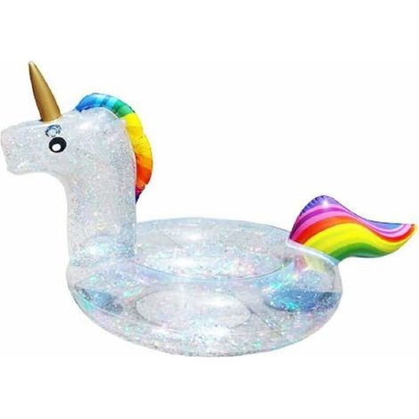 Bouée Licorne Gonflable, Jouets Gonflable Flotteur de Plage Ocean, Matelas Gonflable de Piscine pour Enfant Adultes Lefou (1/5)