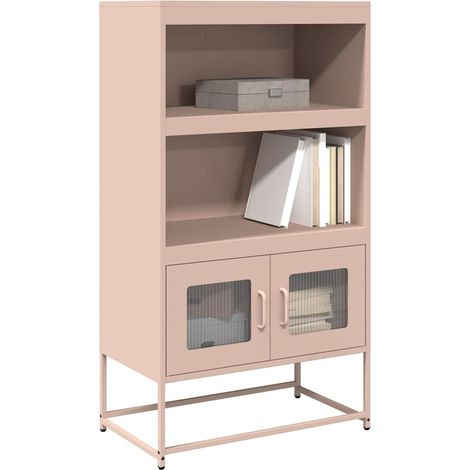 Highboard Rosa 68x39x123 cm Stahl (1/5)