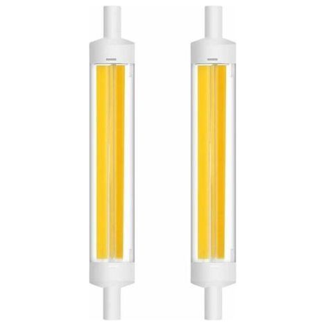 PA R7S 15W 118mm Ampoule LED COB Filament Linéaire 360 Degrés J118 Ampoule Projecteur 1200LM équivalent Ampoule Halogène 120W blanc froid (6000K-6500K) (Lot de 2) [Classe énergétique A++] (1/5)