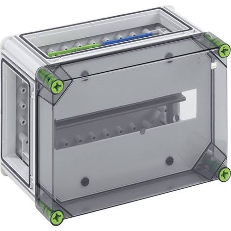 Spelsberg Armadio automatico, trasparente, grado di protezione IP65, 14 TE, resistenza agli urti IK08, classe di protezione II, tensione di isolamento nominale 400V AC, privo di alogeni, 01511401