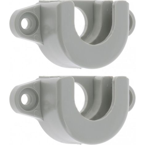 2x Support d'arbre de volet roulant pour roulement Ø 28mm extérieur PVC gris Accesoire Store Fenêtre Fixation Embout Coussinet (1/5)