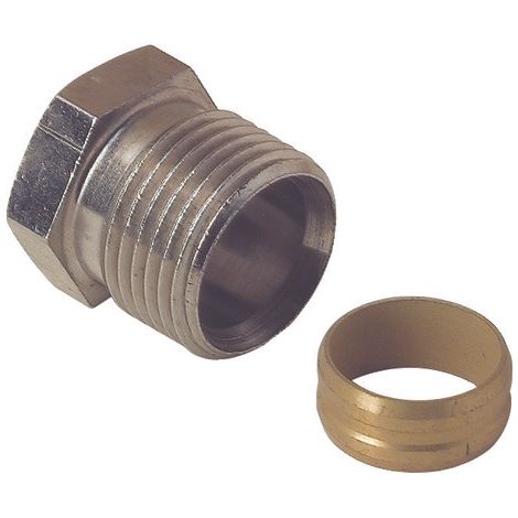 Raccord à compression tube cuivre Ø14, mâle 1/2'' (15/21) - Danfoss