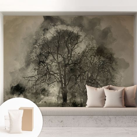 Carta Da Parati - Murale Alla Moda Decorazione - Camera Da Letto - Con Colla Gratuita Alberi misteriosi 208x146 cm (1/5)