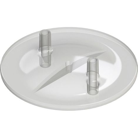 KERBL COUVERCLE PLAT POUR SEAU DE TRAITE TRANSPARENT 13 X 17 MM 2 DOUILLES 151058