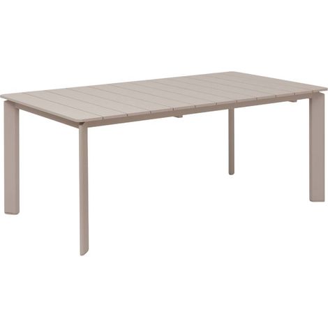 Table de jardin en aluminium taupe Kaïa (1/5)