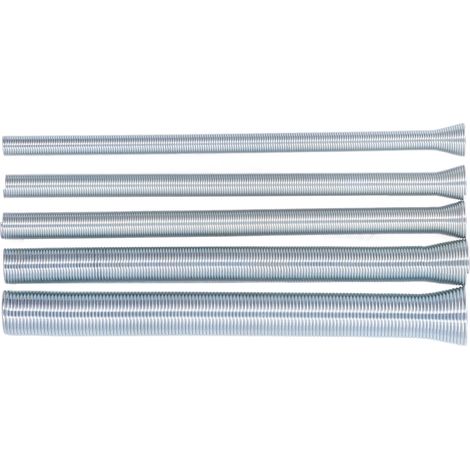 Rohrbiegeset mit Feder für Kupfer-, Aluminium- und dünnwandige Stahlrohre, 5/8 Zoll, 1/2 Zoll, 3/8 Zoll, 5/16 Zoll, 1/4 Zoll, 5er-Set (1/5)