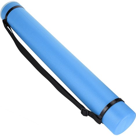 Tuyau de rangement pour dessins extensible et renforcé, étui télescopique de collection d'affiches et plans, bleu (1/5)